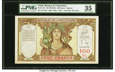 Tahiti Banque de l'Indochine 100 Francs ND (1939-65) Pick 14c PMG Choice Very Fine 35. 

HID09801242017
