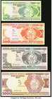 Vanuatu Central Bank of Vanuatu 100; 500; 1000; 5000 ND (1982-89) Pick 1; 2; 3; 4 Four Examples Crisp Uncirculated. 

HID09801242017