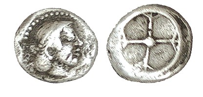 SIRACUSA. Litra. Hierón I (475 - 470 a C.). A/ Busto de Arethusa a dcha. R/ Rued...