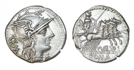ABURIA. Denario. C.Aburius Géminus. Roma. CD-61. SI-1. 3,90 g. EBC-