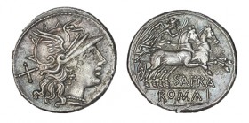 AFRANIA. Denario. Spurius Afranius. Roma. CD-112, SI-1. Bonito tono. 3,58 g. EBC-