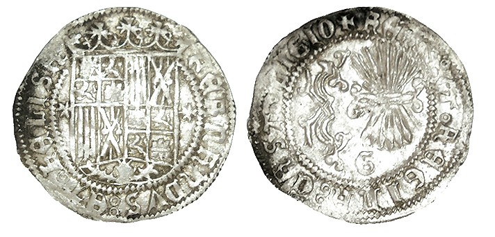 1 REAL. Granada. A/ Hoja - hoja. R/ G. LIGIO en ley. del rev. XC-318. 3,39 g. MB...