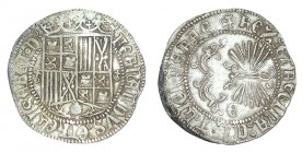 1 REAL. Granada. A/ Cruz sobre globo crucífero a los lados del escudo. R/ G. LIGION en ly. del rev. XC-321. 3,36 g. EBC-