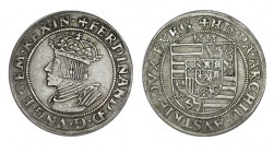 1 PFUNDER. Fernando I (Infante de España) Sacro Imperio Romano (Viena) 1533. 5,69 g. MBC+ Mismo ejemplar que UBS Auction 85 lote 1252. (7/IX/2010)