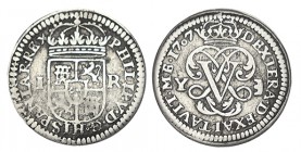 1 REAL. Segovia. 1707 - Y. Cero pequeño. XC- 1687. 2,82 g. MBC