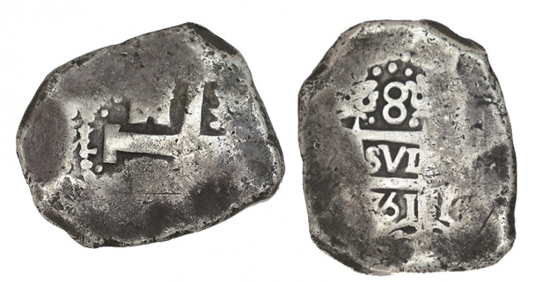 8 REALES. Lima. 1751 -(R). XC- 303. 26,82 g. MUY ESCASA (BC+)