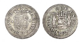 1/2 REAL. México 1762-M. XC-1751. 1,61 g. MBC