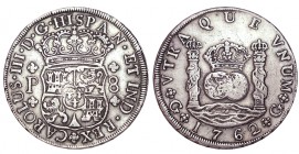 8 REALES. Guatemala. 1762-P. XC-811. 26,93 g. MBC