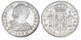 8 REALES. Potosí. 1776-PR. XC-977. 26,45 g. EBC/EBC+