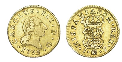 1/2 ESCUDO. Madrid. 1759-JP. XC-752. 1,75 g. EBC-