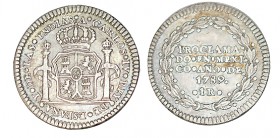 PROCLAMACIÓN en México. 1789. Valor 1 Rl. AH-164, XC-1134. 3,32 g. EBC-
