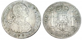 8 REALES. Guatemala. 1792-M. XC-621. 26,95 MUY ESCASA. MBC+