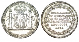 PROCLAMACIÓN en Querétaro 1808 (Valor 4 Rls.). AH-60, XC-798. 13,49 g. RARA. EBC
