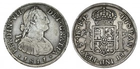 4 REALES. Santiago. 1811 - FJ. XC- 805, hojita en anv. 13,47 g.ESCASA MBC