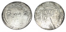 4 REALES. Sombrerete. 1812. 3 no visible. XC-824. 11,73 g. Buen ejemplar para este tipo. RARA. (MBC+)