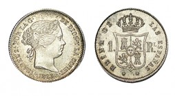 1 REAL. Sevilla. 1863. XC-443. 1,31 g. SC