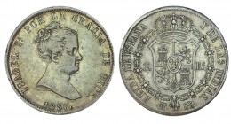 20 REALES. Madrid. 1836-CR. XC-161. 26,83 g. Bonito color. MBC/MBC+