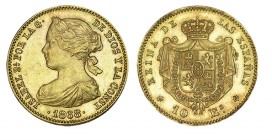 10 ESCUDOS. Madrid. 1868 (18-68). XC-47. 8,42 g. EBC