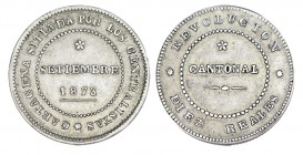 10 REALES. Cartagena. 1873. XC-7. 14,16 g. Bonito tono. EBC-