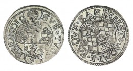 ALEMANIA (Passau). Batzen. Ernesto de Baviera. 1521. 3,14 g. Leve fallo de acuñación. EBC
