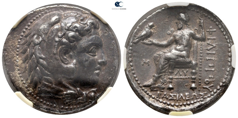 Kings of Macedon. 'Babylon'. Philip III Arrhidaeus 323-317 BC. NGC graded, Strik...