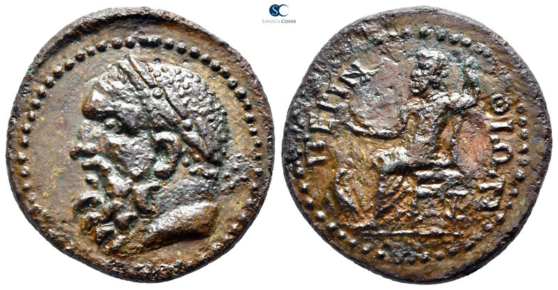 Thrace. Perinthos circa 200-100 BC. 
Bronze Æ

25 mm., 8,87 g.

Laureate he...
