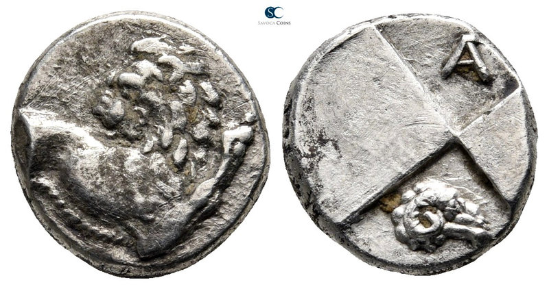 The Thracian Chersonese. Chersonesos 386-338 BC. 
Hemidrachm AR

13 mm., 2,27...