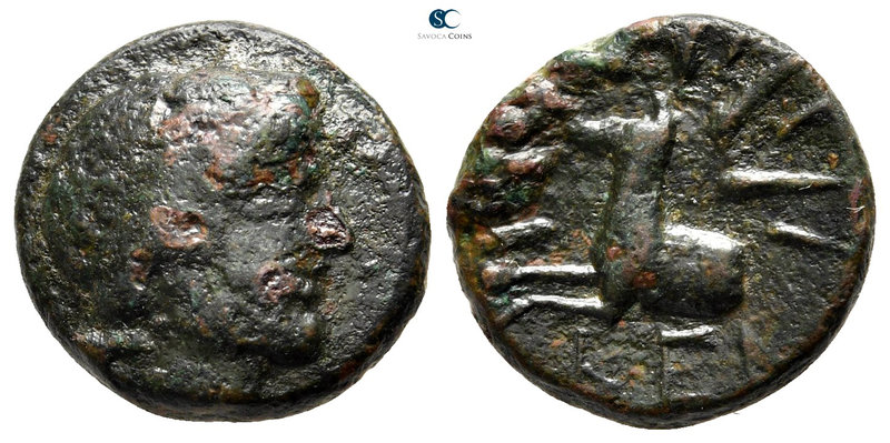 Cyclades. Keos circa 200-0 BC. 
Bronze Æ

15 mm., 3,61 g.

Laureate head of...