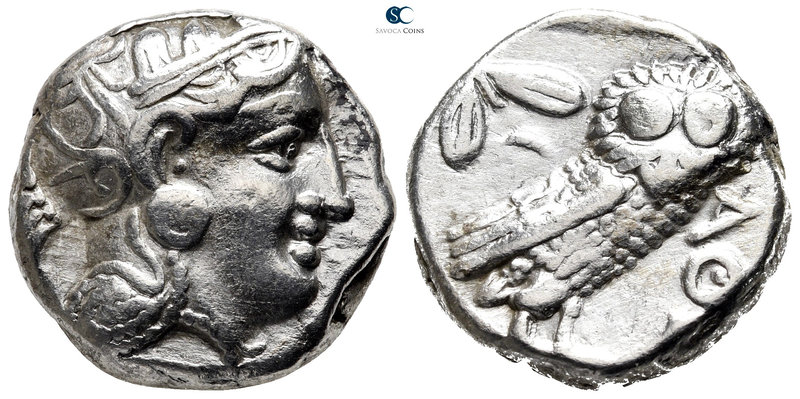 Attica. Athens circa 353-294 BC. Bingen Pi II style
Tetradrachm AR

23 mm., 1...
