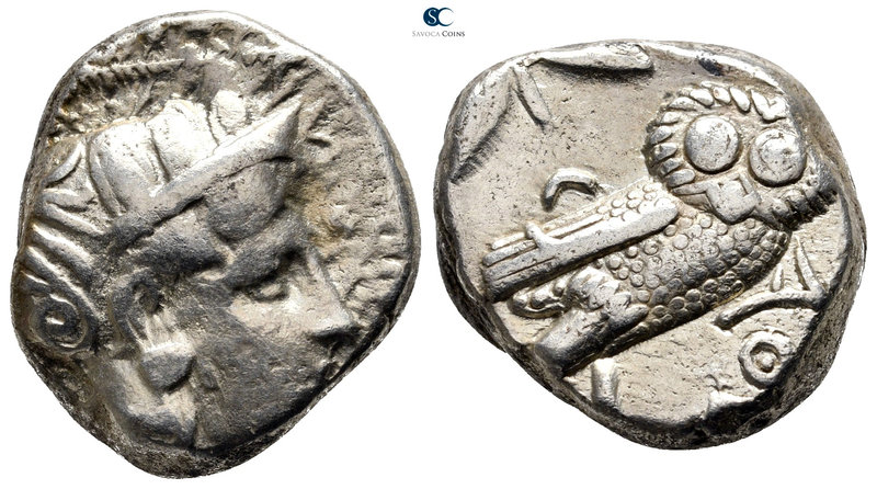 Attica. Athens circa 286-267 BC. Quadridigité style
Tetradrachm AR

22 mm., 1...