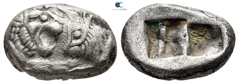 Kings of Lydia. Sardeis. Kroisos 560-546 BC. 
Siglos AR

16 mm., 4,42 g.

C...