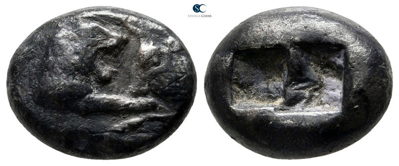 Kings of Lydia. Sardeis. Kroisos 560-546 BC. 
Siglos AR

15 mm., 4,99 g.

C...