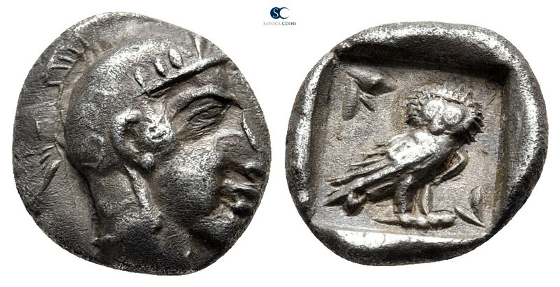Philistia (Palestine). Uncertain mint circa 450-333 BC. Imitating Athens
Hemidr...