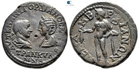 Moesia Inferior. Mesembria. Gordian III with Tranquillina AD 238-244. Bronze Æ