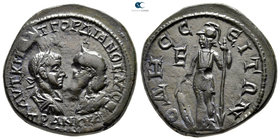Moesia Inferior. Odessos. Gordian III with Tranquillina AD 238-244. Pentassarion Æ