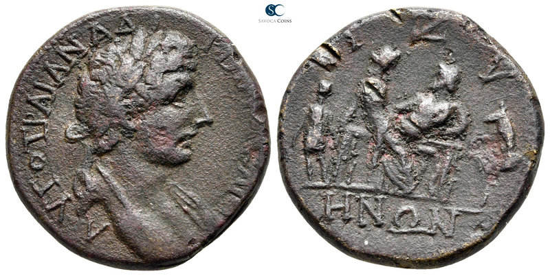 Thrace. Bizya. Hadrian AD 117-138. 
Bronze Æ

25 mm., 9,90 g.

ΑΥΤΟ ΤΡΑΙΑΝ ...