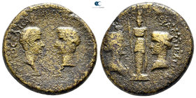 Troas. Ilion. Gaius (Caligula), with Divus Augustus AD 37-41. Bronze Æ