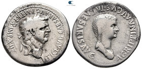 Ionia. Ephesos. Claudius with Agrippina Minor AD 41-54. Cistophor AR