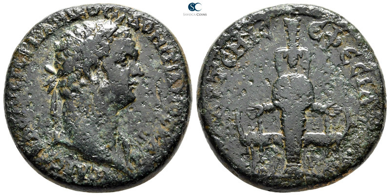 Ionia. Ephesos. Domitian AD 81-96. 
Bronze Æ

30 mm., 19,13 g.

ΔΟΜΙΤΙΑΝΟϹ ...