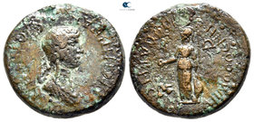 Ionia. Phokaia. Agrippina II AD 50-59. Demosthenes Hegiou, magistrate. Bronze Æ