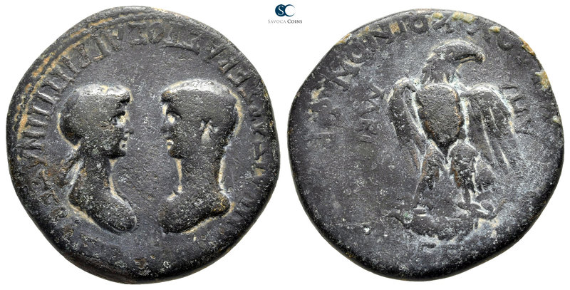 Phrygia. Apameia. Nero, with Agrippina Junior AD 54-68. ΜΑΡΙΟΣ ΚΟΡΔΟΣ (Marios Ko...