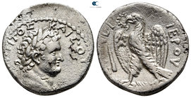 Seleucis and Pieria. Antioch. Titus, as Caesar AD 76-78. Dated Holy Year 3 = AD 70-71. Tetradrachm AR