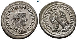 Seleucis and Pieria. Antioch. Philip I Arab AD 244-249. Struck AD 248-249. Billon-Tetradrachm
