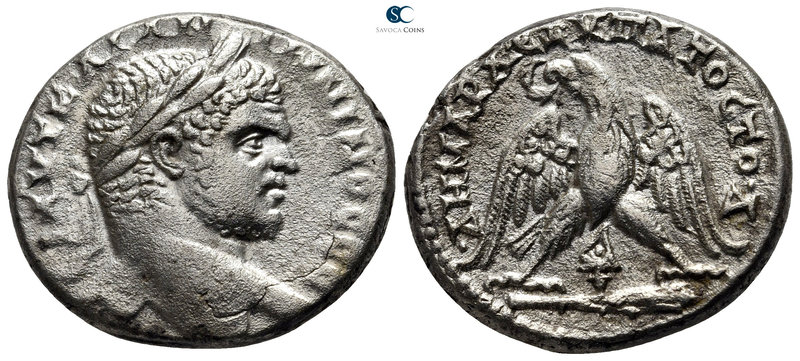 Phoenicia. Tyre. Caracalla AD 198-217. 
Tetradrachm AR

27 mm., 12,79 g.

A...