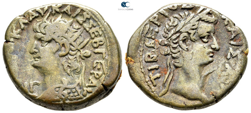 Egypt. Alexandria. Nero, with Tiberius AD 54-68. Dated RY 13=AD 66/7
Billon-Tet...