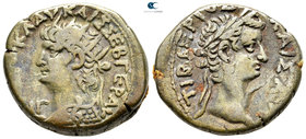 Egypt. Alexandria. Nero, with Tiberius AD 54-68. Dated RY 13=AD 66/7. Billon-Tetradrachm