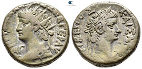 Egypt. Alexandria. Nero, with Tiberius AD 54-68. Dated RY 13=AD 66/7. Billon-Tetradrachm