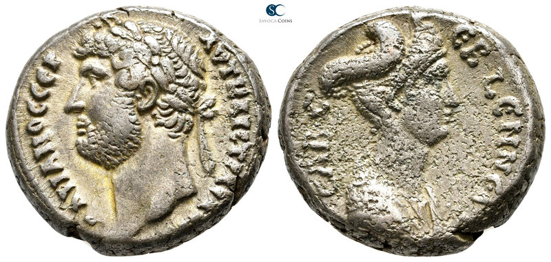 Egypt. Alexandria. Hadrian AD 117-138. Year L ΙΘ=19 (134/5 AD)
Billon-Tetradrac...