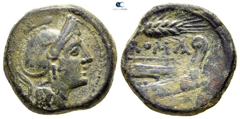 Anonymous 214-212 BC. Uncertain sicilian mint
Uncia Æ

20 mm., 7,69 g.

Hel...