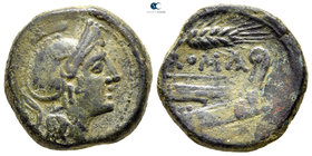 Anonymous 214-212 BC. Uncertain sicilian mint. Uncia Æ